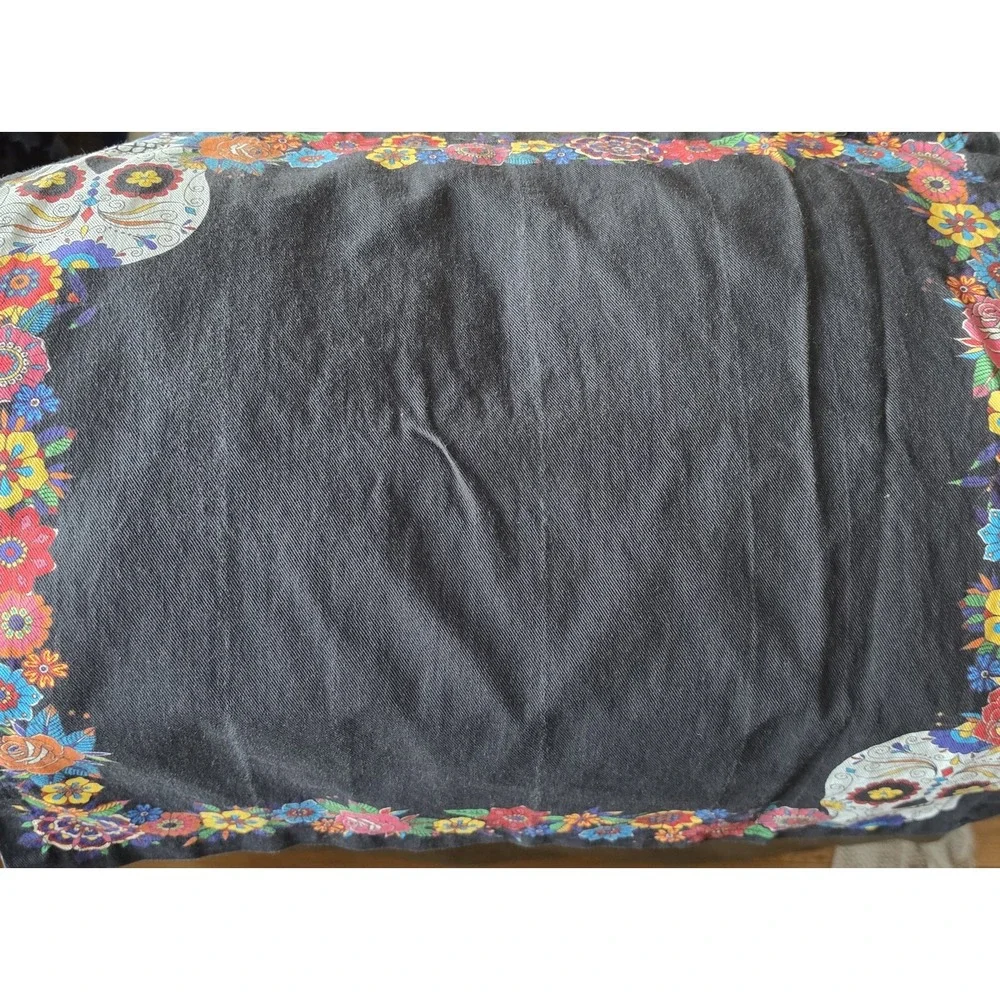 Williams Sonoma Dia de los Muertos Cotton Napkin - Sugar Skull‎ & Floral - 20